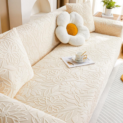 Funda para Sofá Floral en Poliéster y Elastano